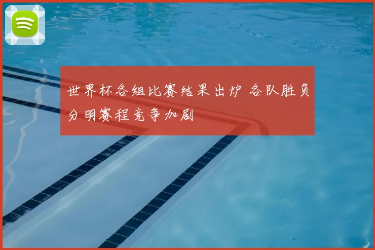 世界杯各组比赛结果出炉 各队胜负分明赛程竞争加剧